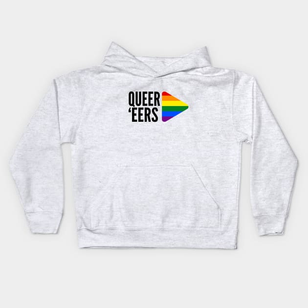 Queer Mountaineers Podcast Logo Kids Hoodie by Queer Mountaineers Podcast